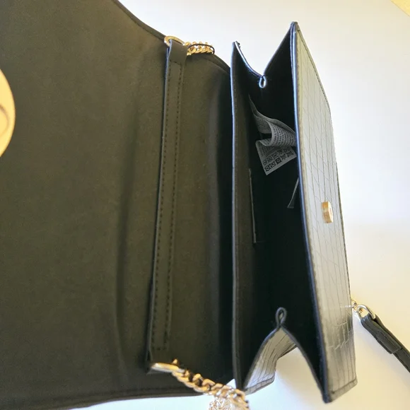 Mango MNG Crossbody Crocodile Animal Print Effect Chain Magnetic Closure Bag - Picture 10 of 14